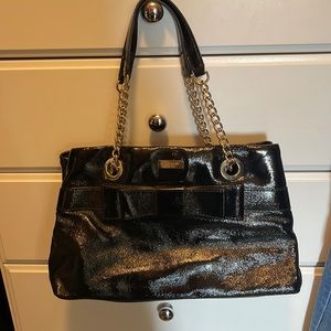 Black patent Kate spade bag